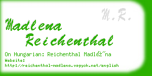 madlena reichenthal business card